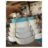 Vintage metal lamp shade