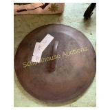 Cast iron drip lid 10 1/4" over 8 with lip