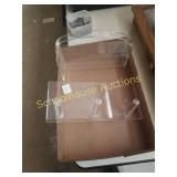 Clear plastic displays