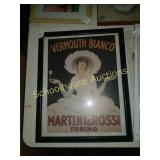 Small martini & rossi picture. Measurements are