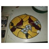 Cardinal stained glass picture. Measurement are