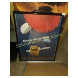 Framed WWII poster. Marked 1943