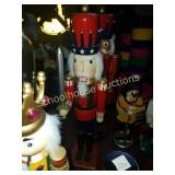 Large stars and stripes nutcraker. About 2ft tall