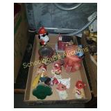 Flat of fireman collectibles. Some piece may have