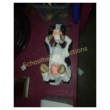 Cow wine bottle holder.