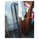 Shepard hooks and broken umbrella