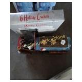 Frosty in a truck with holiday favors