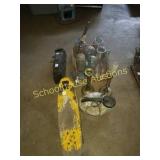 Group of primitives jars, skate board, vaporizers