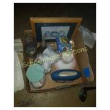 Group of collectibles glasses. Cup and saucers