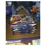 Group of 4 rc fish and sharks