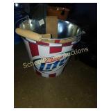 Group of 3 miller lite buckets