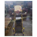 Kids plastic basketball hoop.