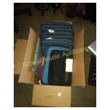 Box of tablet cover. Vary sizes and kinds
