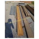 3 wide rough cut pieces of wood