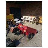 Red huskey lawn mower wagon