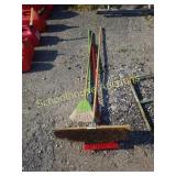 Group of brooms