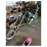 Green home made mini bike no title owner says