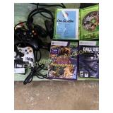 Xbox 360 Game controllers with base game box
