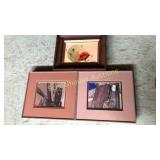 3 small wall art. Sketches/paintings signed
