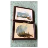 2 small signed paintings