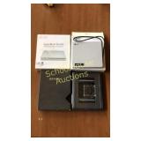 3 pc electronics lot. 2 LG dvd writer & showbox