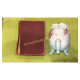 1904 Last of the Mohicans 6" book & ceramic egg