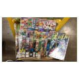 Flat of XMen comics all in sleeves