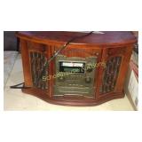 Music center. Radio cassette record CD player all