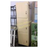 Cute 3 door wood storage cabinet just under 6