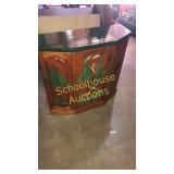 Painted cabinet duck motif