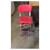 Red step stool chair
