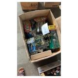 large box of miscellaneous electrical items