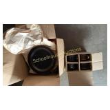 set of brown cups & plates