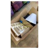 kitchenware & glass lamp