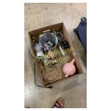 group of decorative items