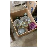 assorted box of glassware