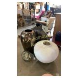 group of decorative items