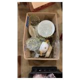 miscellaneous glassware & ceramic plates and such