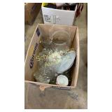 assorted glassware & some ceramic items