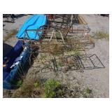 Pair of vintage metal stand