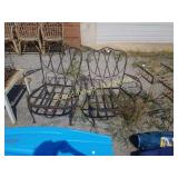 Pait of metal chairs