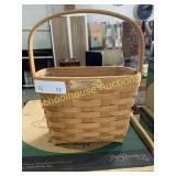 Longaberger basket with plastic liner 1993