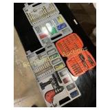 Tool lot sockets drill bits wall anchors