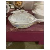 Blue flower Corning Ware small dish and small