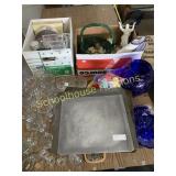 Lot of a ton of wonderful kitchen glass ware pans