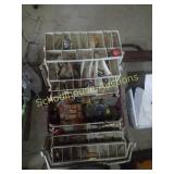 Plastice tackle box with tackle