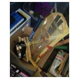 Group of tennis racks