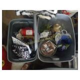 2 totes full of beautiful glassware. Pair of 31