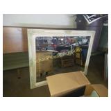 Large beveled mirror with awesome frame