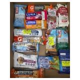 50 assorted protein and breakfast bars.